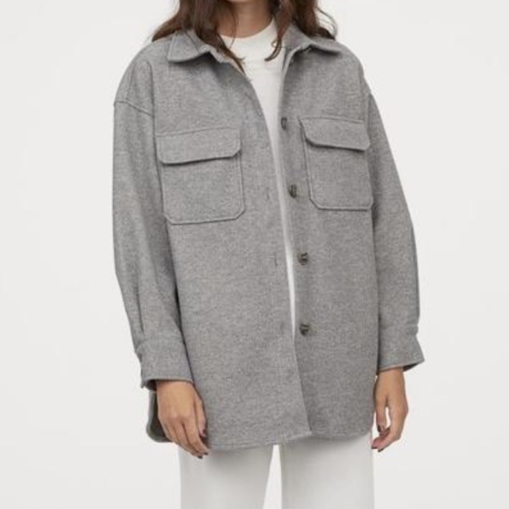 H&M oversized Shacket
